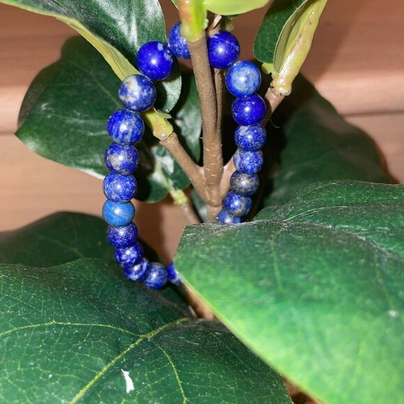 6mm LAPIS LAZULI BEADED HEALING BRACELET - Picture 8 of 9